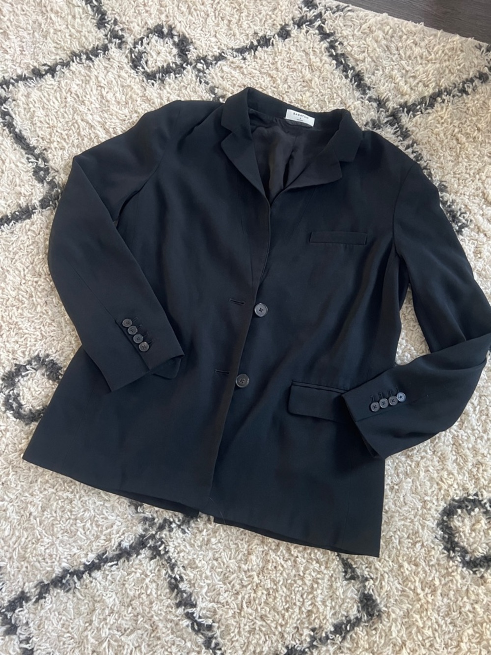 Babaton Black Single-Breasted Blazer